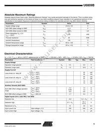 U6809B-MFL Datasheet Page 9