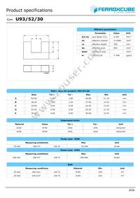 U93/52/30-3C94 Datasheet Cover