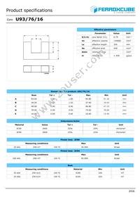 U93/76/16-3C94 Datasheet Cover