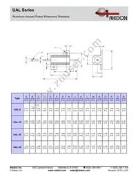 UAL25-0R3F8 Datasheet Page 3