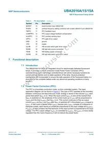 UBA2016AP/1 Datasheet Page 6