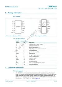 UBA2021P/N2 Datasheet Page 3