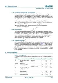 UBA2021P/N2 Datasheet Page 7