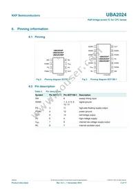 UBA2024BP/N1 Datasheet Page 3