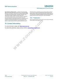 UBA2024BP/N1 Datasheet Page 16