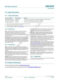 UBA2025T/N1 Datasheet Page 16