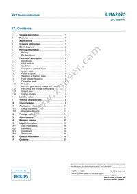 UBA2025T/N1 Datasheet Page 17