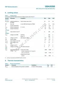 UBA20260T/1 Datasheet Page 17