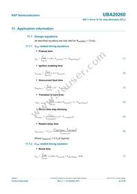 UBA20260T/1 Datasheet Page 22