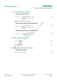 UBA20260T/1 Datasheet Page 23