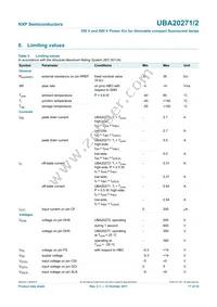 UBA20272T/1 Datasheet Page 17