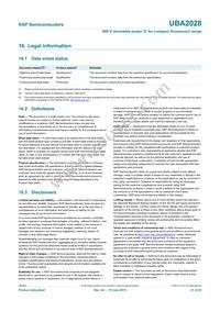 UBA2028T/N1 Datasheet Page 21