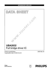 UBA2032TS/N2 Datasheet Cover
