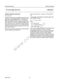 UBA2033TS/N2 Datasheet Page 12