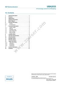 UBA2035TS/N1 Datasheet Page 13