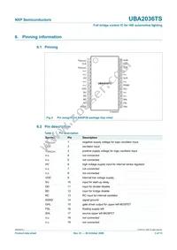 UBA2036TS/N1 Datasheet Page 3