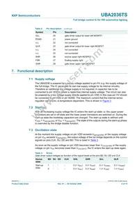 UBA2036TS/N1 Datasheet Page 4