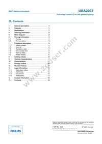 UBA2037TS/N1 Datasheet Page 14