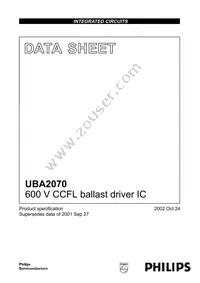UBA2070P/N1,112 Cover