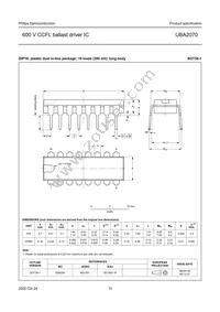 UBA2070P/N1 Datasheet Page 15