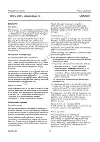 UBA2070P/N1 Datasheet Page 16