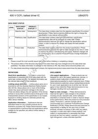 UBA2070P/N1 Datasheet Page 18