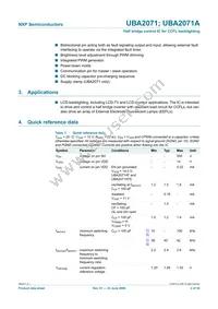 UBA2071TS/N1 Datasheet Page 2