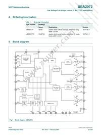 UBA2072TS/N1 Datasheet Page 2