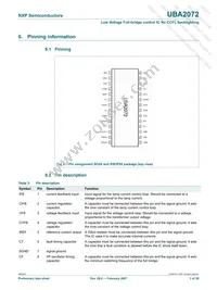 UBA2072TS/N1 Datasheet Page 3