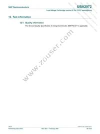 UBA2072TS/N1 Datasheet Page 20