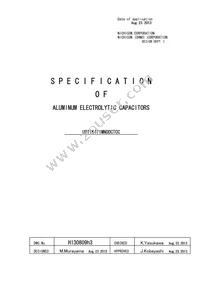 UBT1K471MNDDCTCC Datasheet Cover