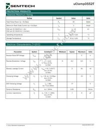 UCLAMP0552T.TNT Datasheet Page 2