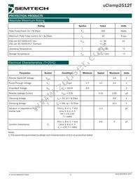 UCLAMP2512T.TCT Datasheet Page 2