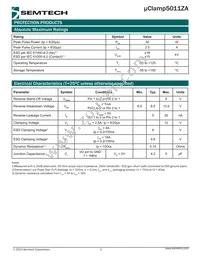 UCLAMP5011ZATFT Datasheet Page 2