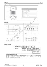 UCR18EVHFSR100 Datasheet Page 3