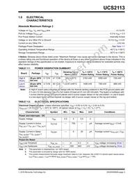 UCS2113T-1-V/G4 Datasheet Page 3
