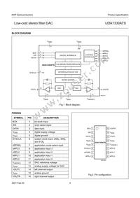 UDA1330ATS/N2 Datasheet Page 4