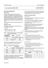 UDA1330ATS/N2 Datasheet Page 5