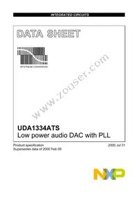 UDA1334ATS/N2 Datasheet Cover