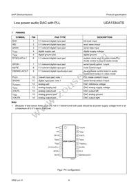 UDA1334ATS/N2 Datasheet Page 6