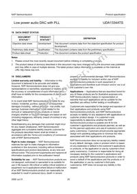 UDA1334ATS/N2 Datasheet Page 20