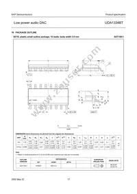 UDA1334BT/N2 Datasheet Page 17