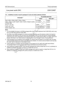 UDA1334BT/N2 Datasheet Page 19