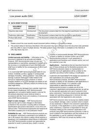 UDA1334BT/N2 Datasheet Page 20