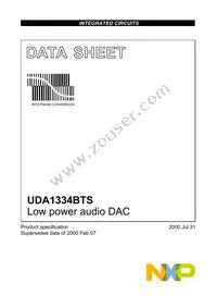 UDA1334BTS/N2 Datasheet Cover