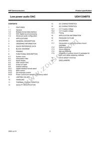 UDA1334BTS/N2 Datasheet Page 2