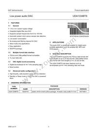UDA1334BTS/N2 Datasheet Page 3