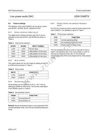 UDA1334BTS/N2 Datasheet Page 9
