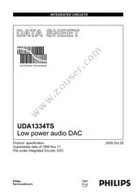 UDA1334TS/N1 Datasheet Cover