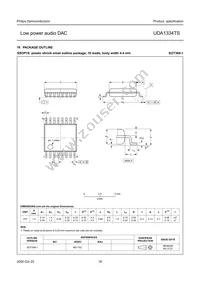 UDA1334TS/N1 Datasheet Page 16